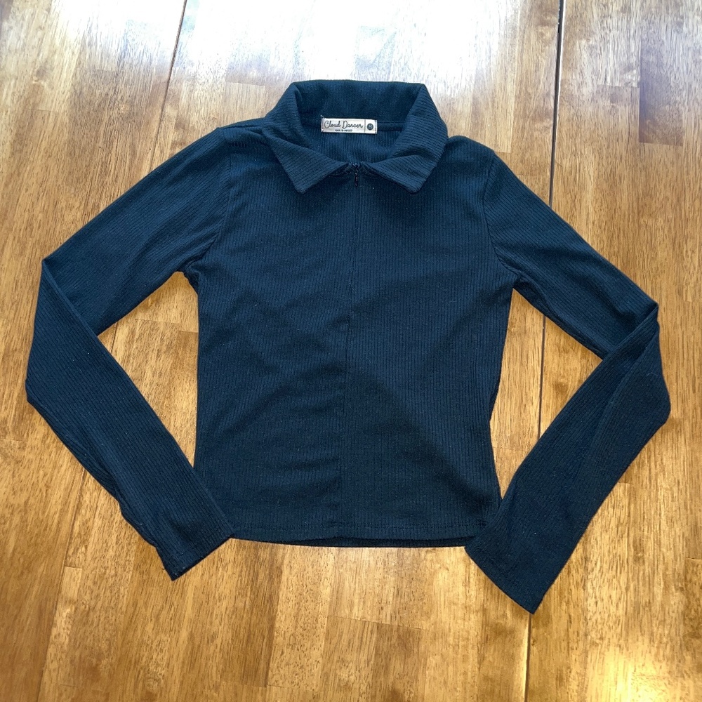 Cloud Dancer zip-up shirt